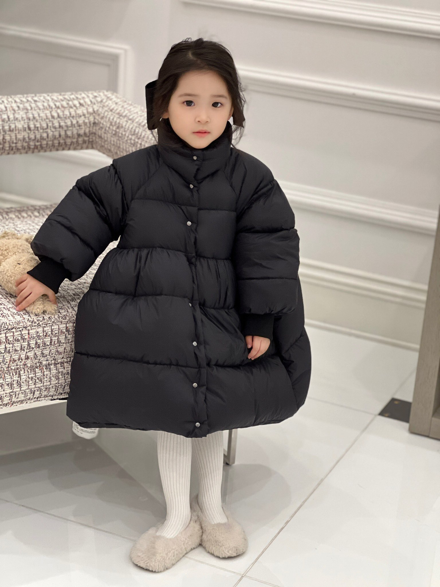 Winter coat kids girl down Jackets Clothing Windproof Children's coats Kid tutu warm Outerwear clothes J260805