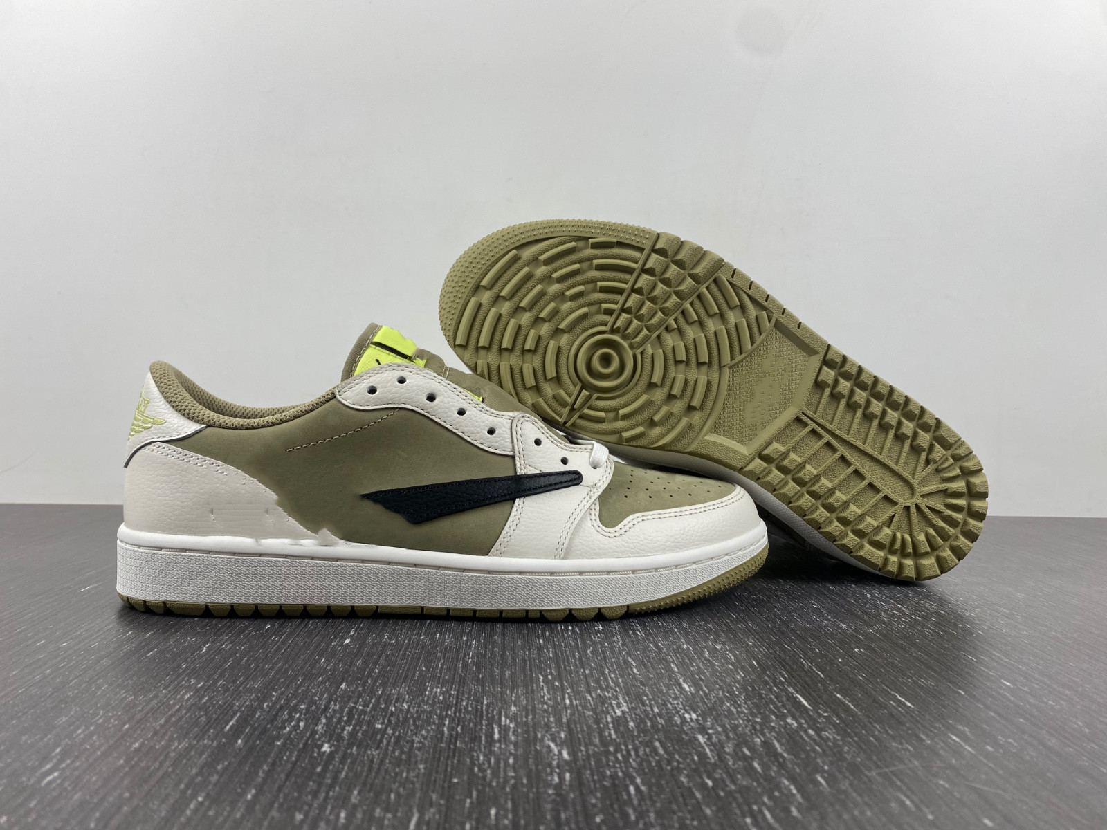 9 days arrived Shoes Authentic Fragment 1 Travies 1S Low Reverse Mocha Basketball Golf Olive Green Cactus Baroque Brown Saturn Gold 1s Military Blue