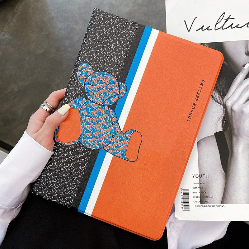 High-grade Fashion Designer Tablet PC Cases for ipad pro11 ipad10.9 ipad10.2 10.5 Size Air123 ipad5 6 7 8 9 10 mini4-5-6 TPU Leather Print Letter-image-413027328