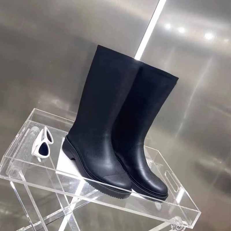 Automne hiver femmes bottes occidentales peau de vache souple ceinture élastique designer botte haute 100% cuir dame plate-forme lettre chaussure