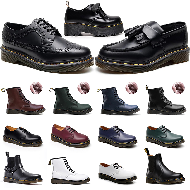 dr martins boots doc martens designer boot martin for men women luxury sneakers triple black white classic ankle short booties winter shoes