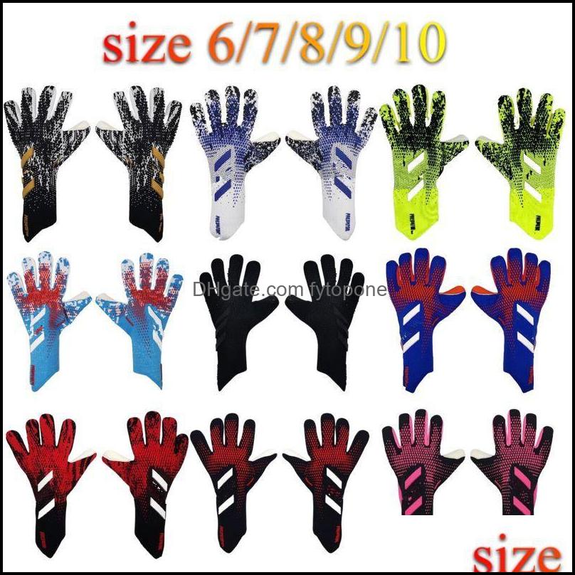 4mm goalkeeper gloves finger protection professional men football gloves adults kids thicker goalie soccer glove