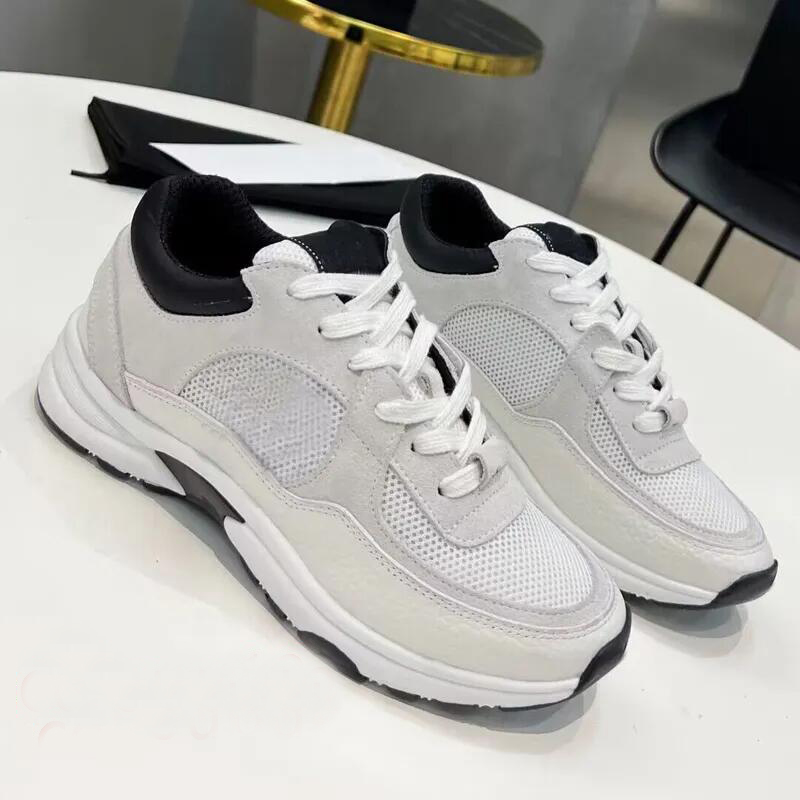 Hommes Casual Chaussures Fashion Lady Running Lace-Up Designer Sneaker 100% Cuir Mocassins Femmes Gym Fond épais Baskets Plate-forme Femmes Baske