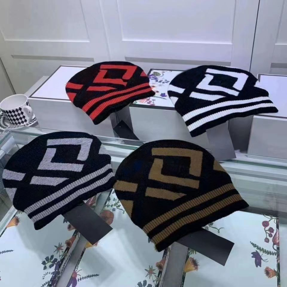 New Winter Hat Mens Women designers beanie hats bonnet winter knitted wool hat plus velvet cap skullies Thicker mask Fringe beanies hats-image-914080702