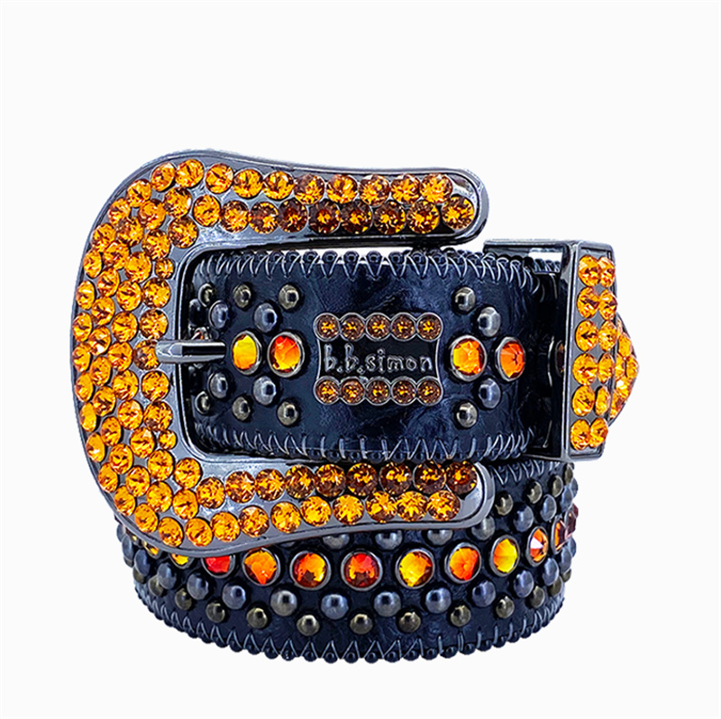 Designer Belt Bb Belt Men Women Rhinestone Belt Western Luxury Strap Studded Skull Diamond Belt Fashion Cowboy Cowgirl Bling Belts