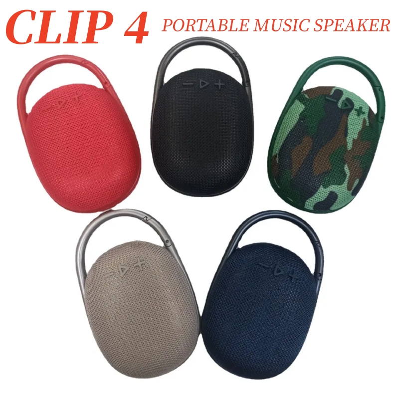 Jdl Clip 4 Wireless Mini fourth generation Music box Bluetooth Speaker Sports Hook card Convenient for small sports dual speaker speakers-image-1056277975