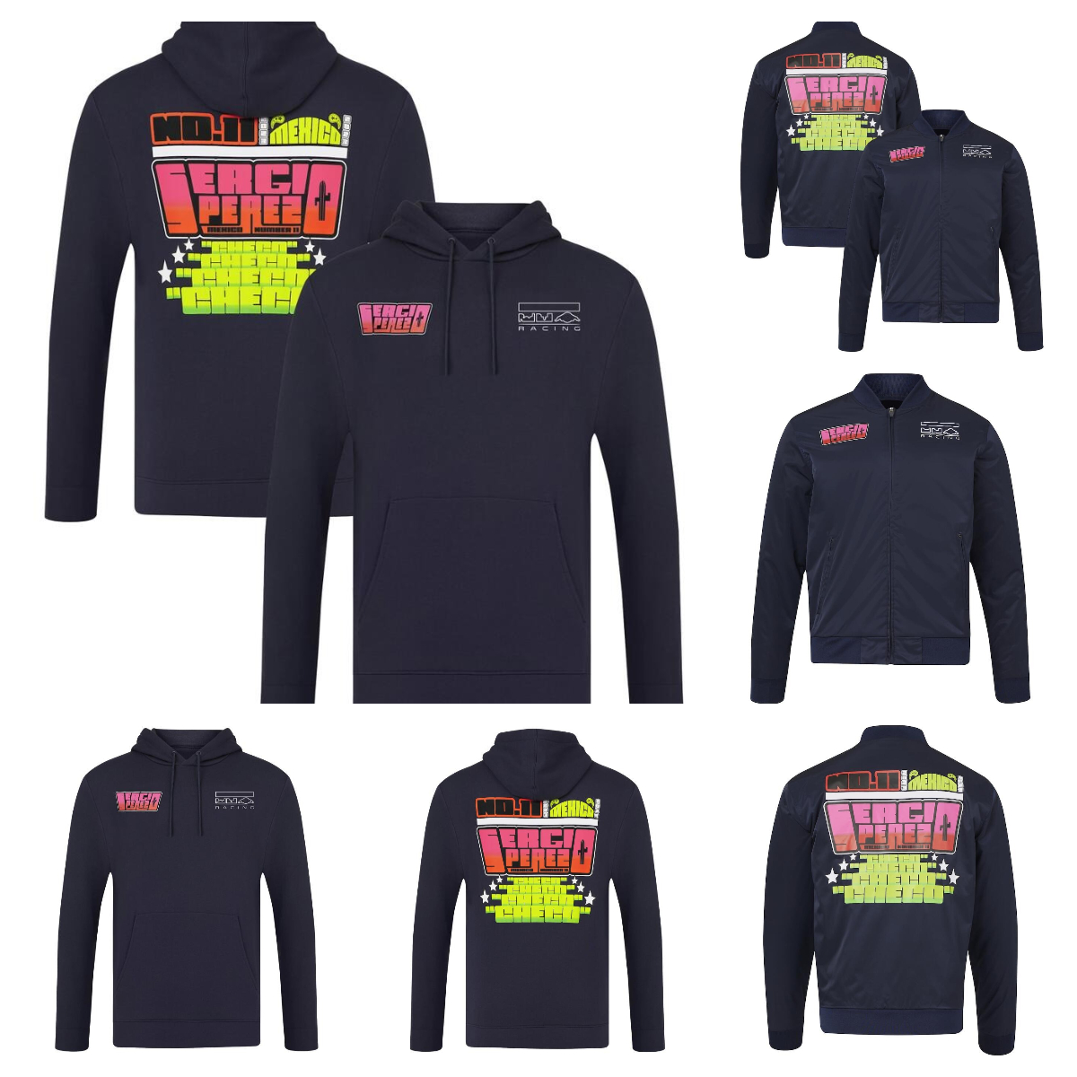 F1 Racing Team Uniform 2023 Raceur Long Sweat Hoodie Zipper Sweater Matel pour hommes et femmes