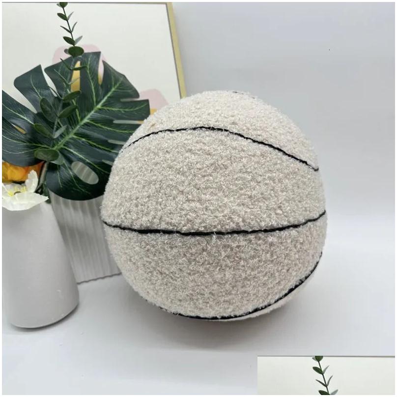 Plush Dolls Plush Dolls 25Cm Offcourt Basketball Toy Silent Noiseless Doll Pillow Stuffed Animal Soft Children Birthday Christmas Gift Otfse