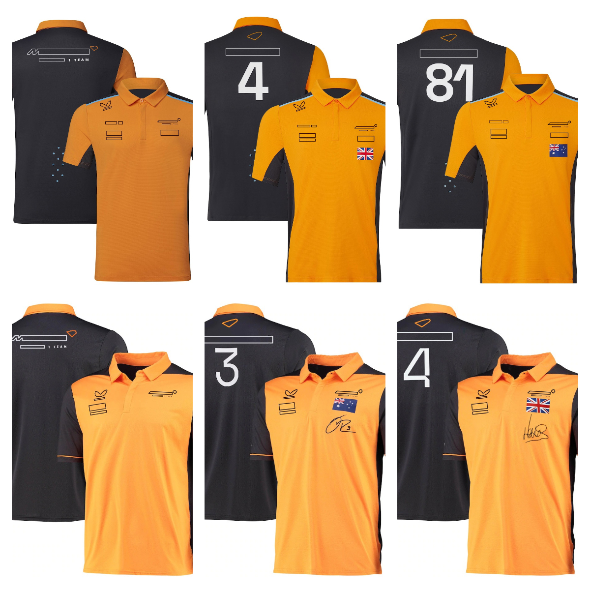 F1 Team Driver's Clothing 2023 New Racing POLO Shirt Short Sleeve Lapel T-shirt Custom Quick-drying T-shirt for men and women