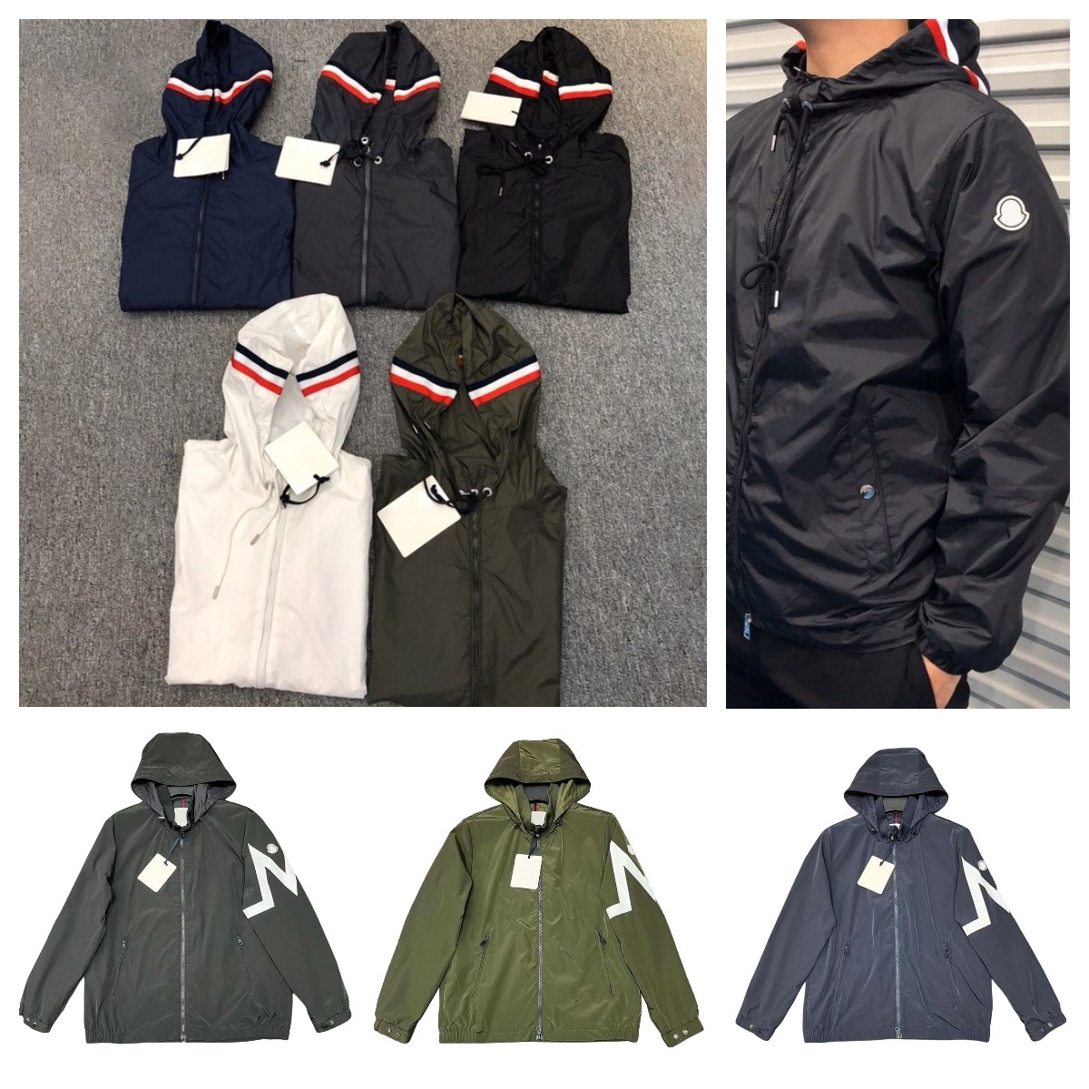 Monclair Jacket Mens Outerwear Brand Designer Mens Windbreaker Men Lightweight Hooded Jumper jacket Spring Autumn jackets Designers Men Clothings