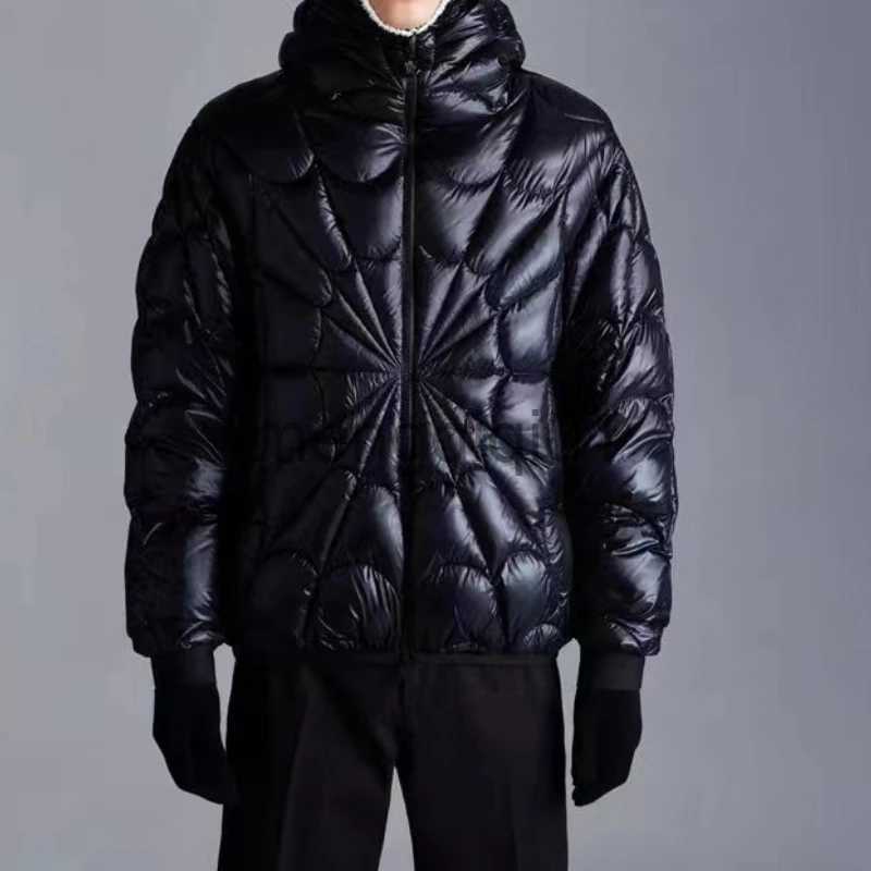 Men's Down Parkas 2023 Winter Men Down Jackets Hooded with 90% White Duck Down Spider Web Coats Man Casual Thicker Brand Outerwear L260525-image-914667422