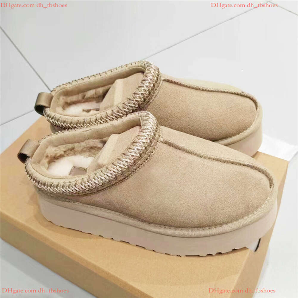 Femmes Australie Designer Bottes Tasman Tazz En Peau De Mouton Shearling Plateforme Pantoufles Chaussures D'hiver Classique Ultra Mini Botte De Neige En Daim Laine