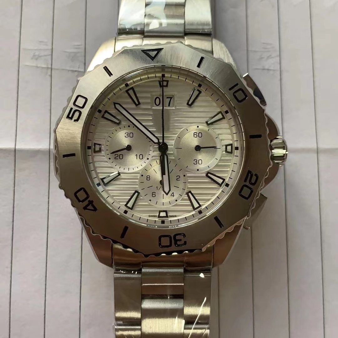 tag heueritys Montre Homme Hommes Horloge Business Mode Casual Chronographe Lumineux Étanche Sport Pilote En Acier Inoxydable Quartz WatchWr
