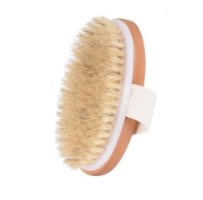 Bath Brush Dry Skin Body Soft Natural Bristle SPA The Brush Wooden Bath Shower Bristle Brush SPA Body Brushs Without Handle GG0630