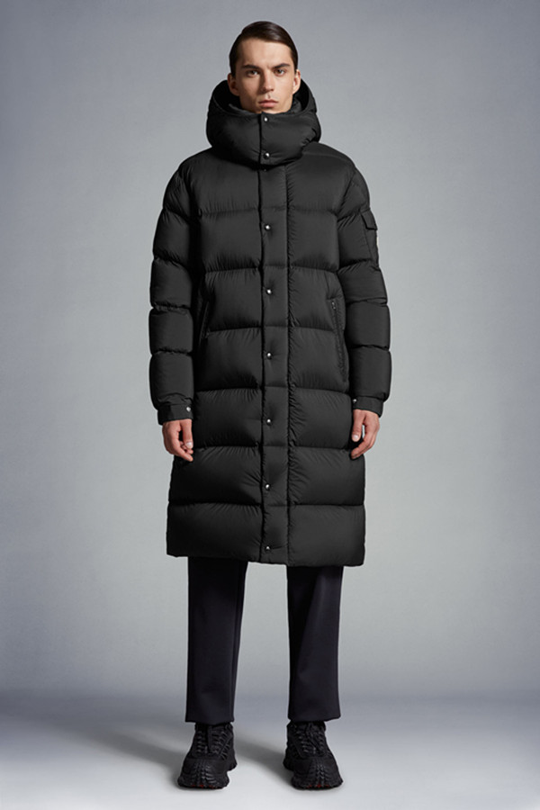 2023 Autumn Winter Men's White Duck Down Parkas Jackets Zipper Hooded Striped Man's Slim Long Coats MKM004