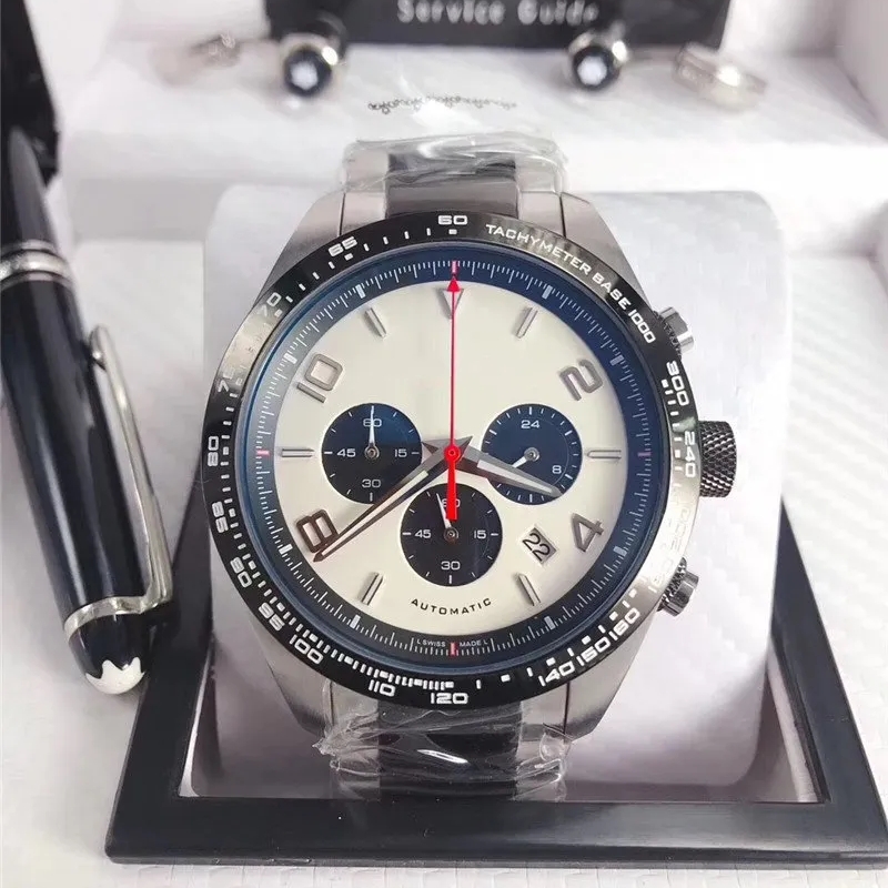 Hot sale Man watch Stainless steel Male watch quartz stopwatch sports New chronograph watches 017-image-441641330