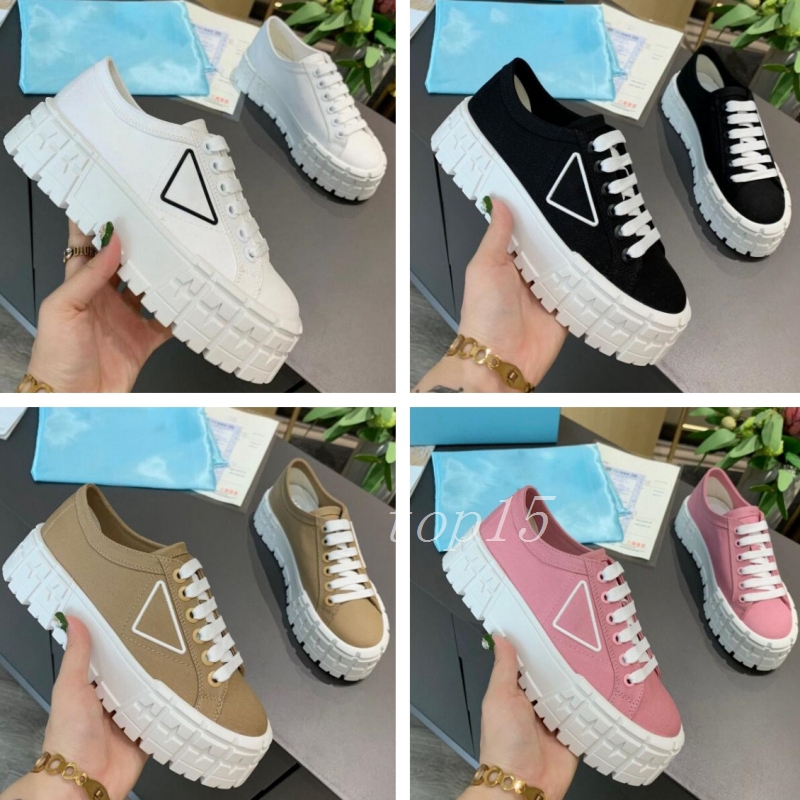 2024 Casual shoes womens designer shoe Sports Travel fashion white woman Flat SHoes lace-up Leather sneaker cloth gym Trainers platform lady snea-image-915379089