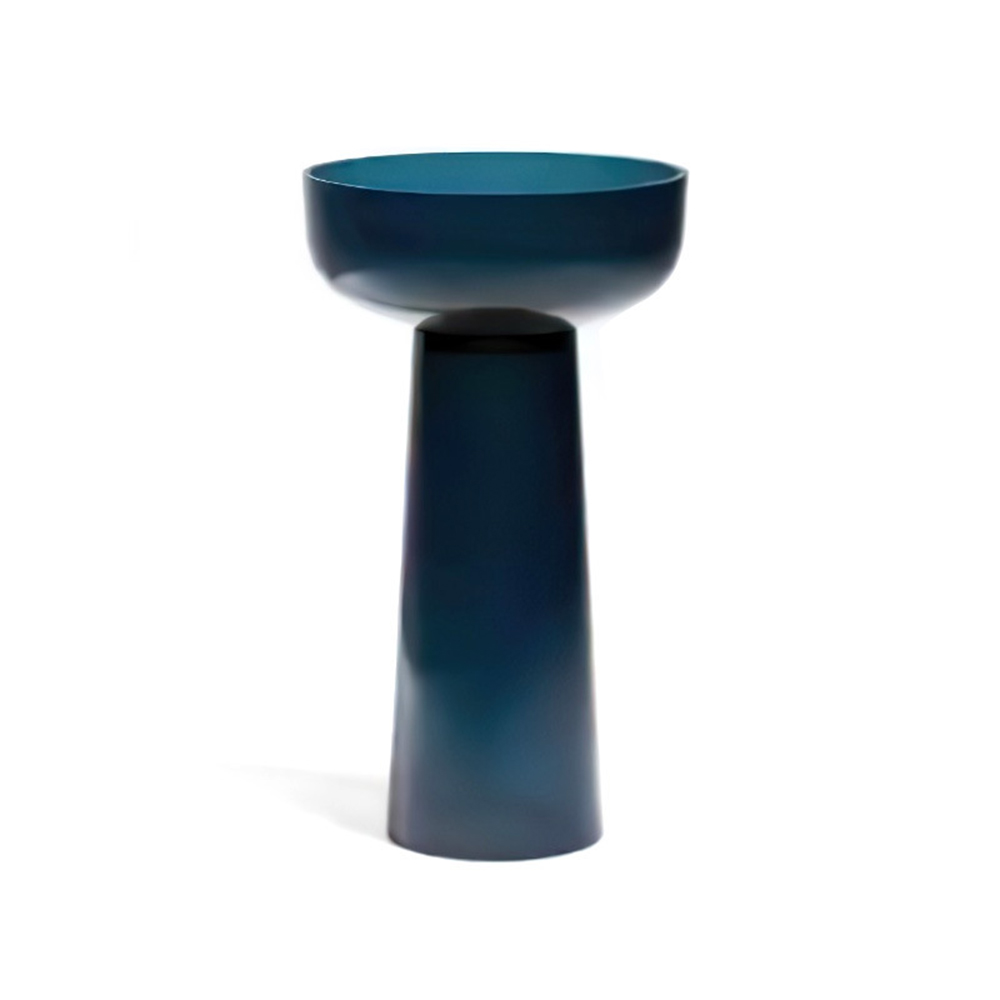 480X480X850mm Round Resin Acryli Bathroom Pedestal Wash Basin Freestanding Translucent Sink Cloakroom Vanity Colored Vessel Sink RS3033-image-915397810