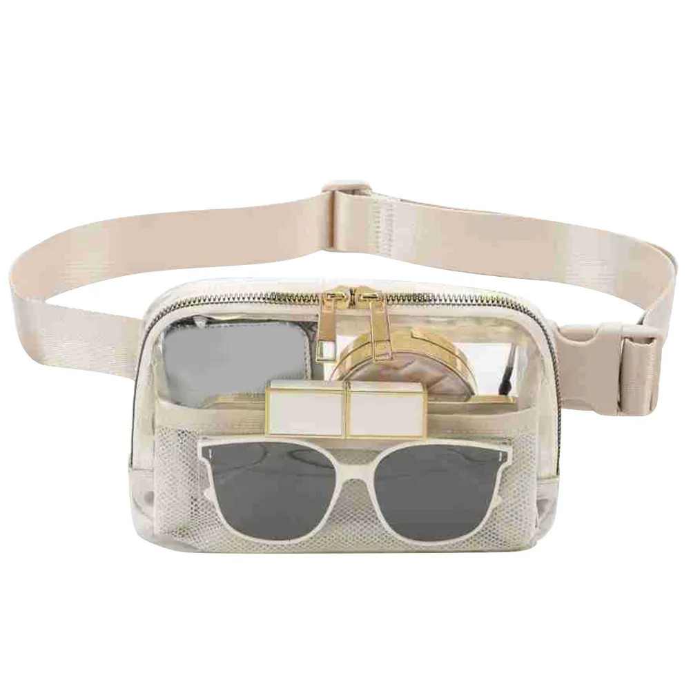 Waist Bags Clear Fanny Pack Pvc Belt Bag For Women Men Transparent Waist Pouch With Adjustable Strap Chest Bag for Workout Shopping Travel 231026-image-915379411