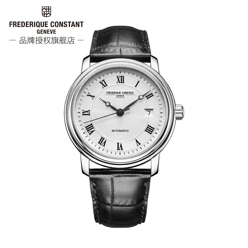 Other Watches 2023 Fashion Simple Frederique Constant Watch for Men FC 303 Casual Auto Date Dial Wristwatch Premium Leather Strap 231025-image-915385069