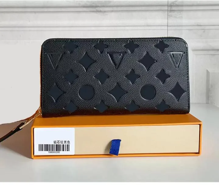 Fashion flowers designer wallets Men Women leather bags High Quality Classic Letters Key coin Purse Original Box Plaid card holder M60017C-image-915381249