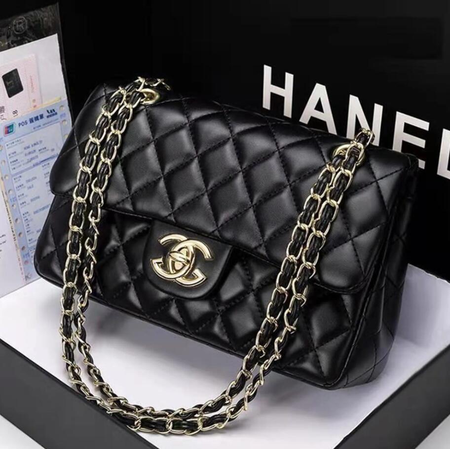 10A Top Tier Quality Designer Bag Jumbo Double Flap Bag Luxury Designer 25CM Real Leather Caviar Lambskin Classic All Black Purse Quilted Handbag Sh
