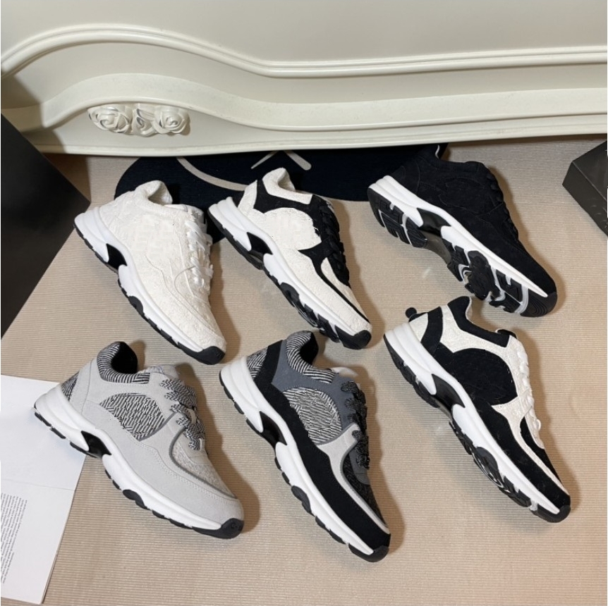 Baskets de créateur de mode lettres C chaussures décontractées pour femmes EU 35-41