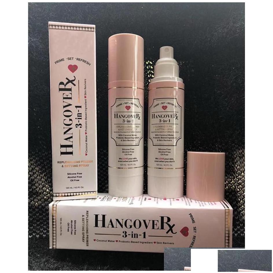 Foundation Primer Drop Makeup Faced Hangover Rx 3In1 Replenishing Setting Spray 4Oz Coconut 120Ml Delivery Health Beauty Face Dh8O5