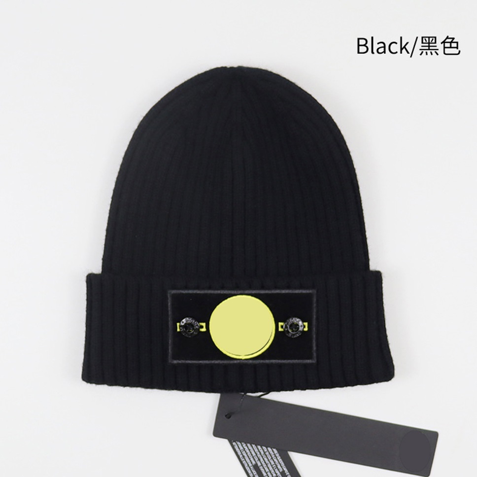 Bonnet mens beanie winter hat New Cappello brand fashion knitted Stone hats men women thick wool cap autumn and winter beanies solid color island