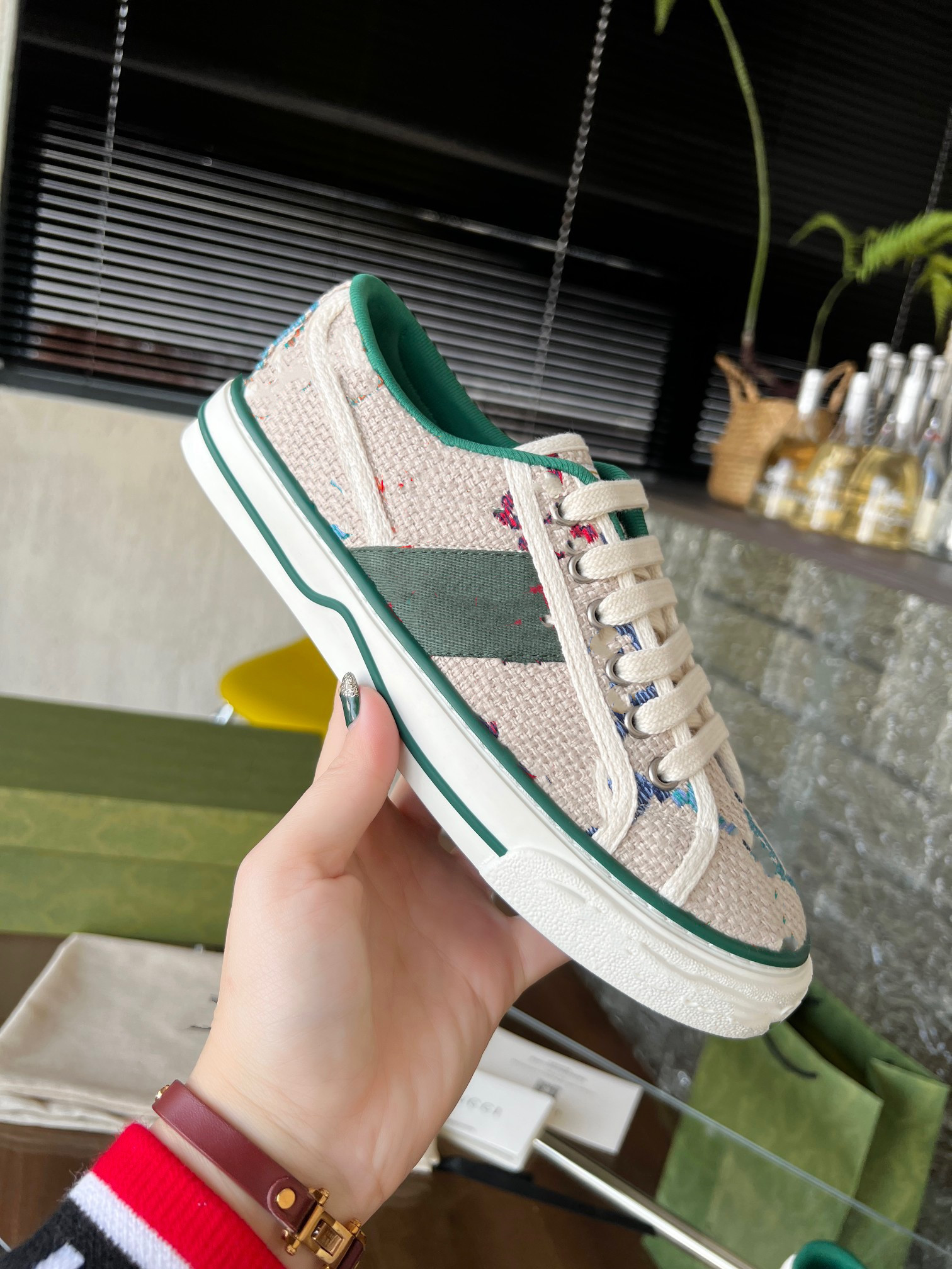 Chaussures en toile classiques pour couples, tissu brodé, taille 35-45, 2023