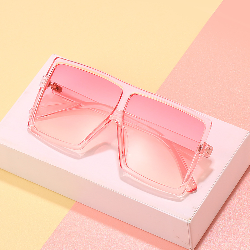 Nouveaux accessoires de mode sans cadre grand logo en métal lunettes de soleil design moderne été essentiel