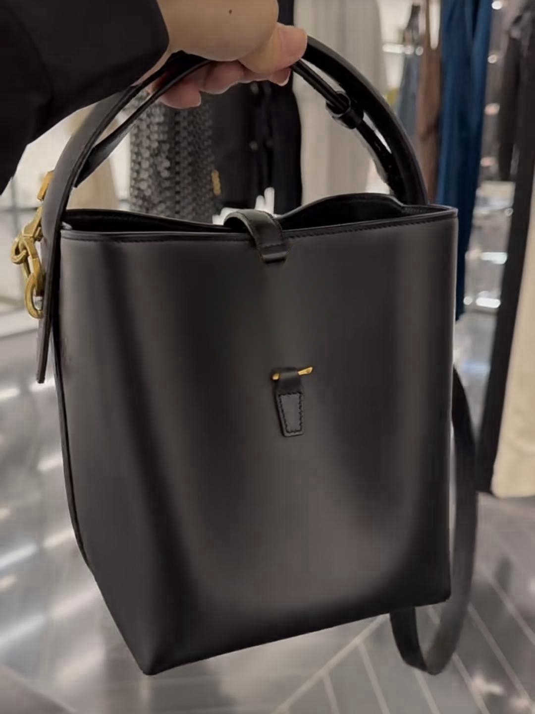 Luxury Handbag Designer Bag Shiny Leather bucket bag Women Cross Body Shoulder Bags tote 2-in-1 mini Wallet Purse with Box-image-836159518