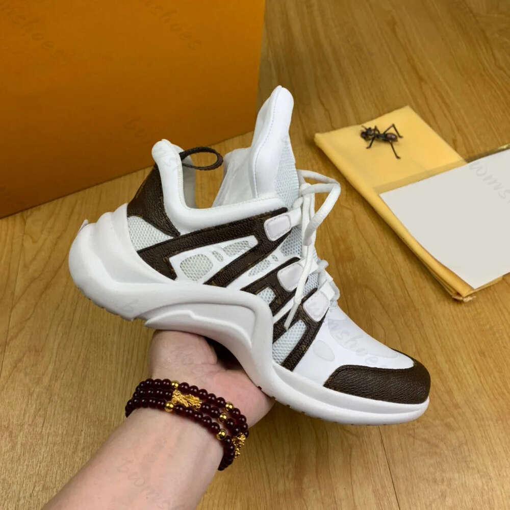 Paris fashion casual dad shoes archlight genuine Leather sneakers 2022 Arched sole mesh Black breathable Bow designer platform shoe 022