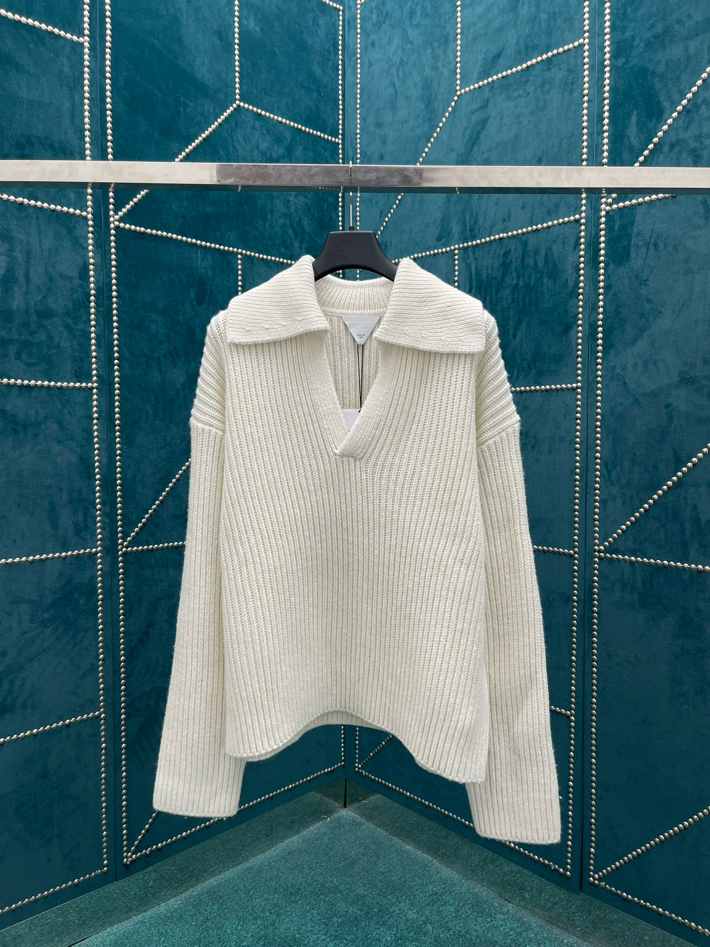 Pulls grande taille pour hommes en automne / hiver 2023machine à tricoter acquard e Personnalisé jnlarged détail col rond coton r7887