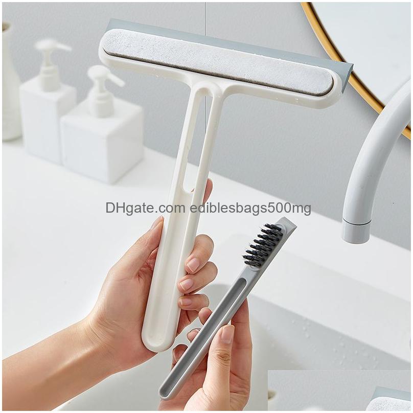 cleaning brushes silicone glass wiper window cleaning brush bathroom mirror cleaner with hanlde shower squeegee home cleaning tools