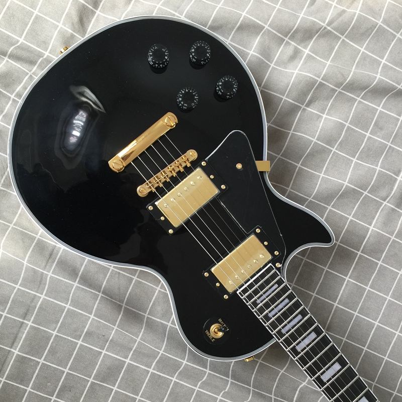 Custom high quality hot selling LP left hand electric guitar, guitar gold accessories, top quality, free shipping