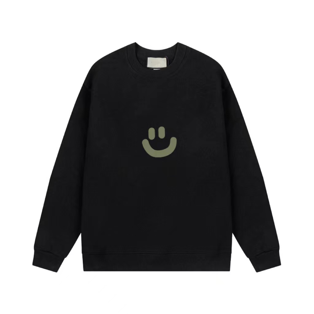 High quality European and American trendy brand autumn and winter new round neck sweater with letter printing, men's and women's loose-image-916115784