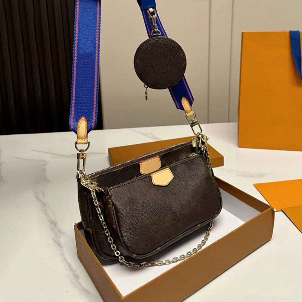 10A High Quality Multi Pochette Accessories BagS with Box Shoulder Purses Designer Woman Handbag Chain Crossbody Bag s Handbags 01