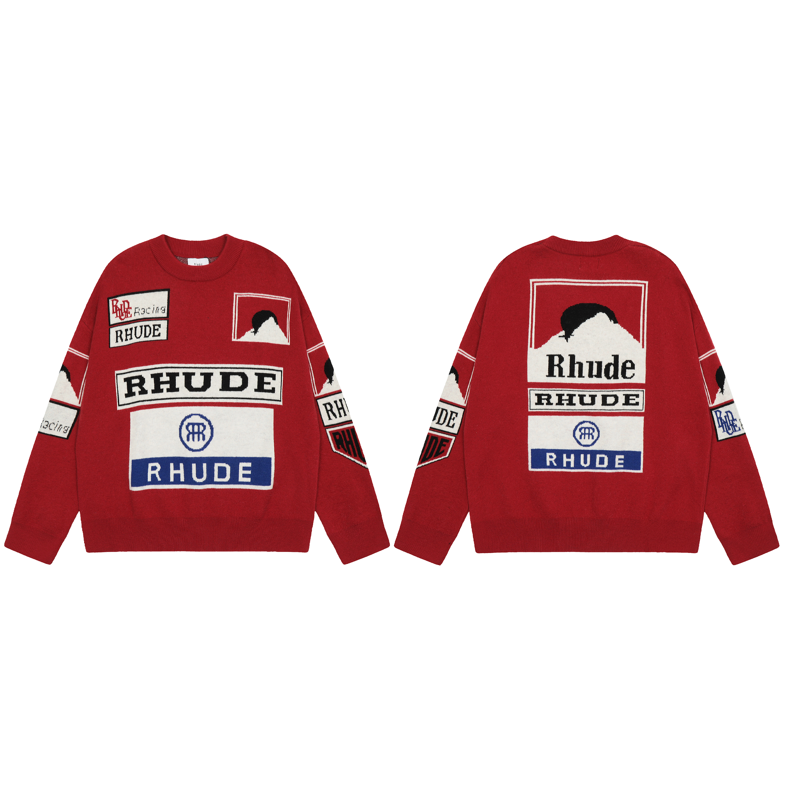 2026 Designer Hoodie Mens womens Hoodie Rhudes Hoody Hooded Sweatshirt Felpa Uomo Niche Fashion Brand Sudadera Autumn Winter Long Sleeve Size S-X