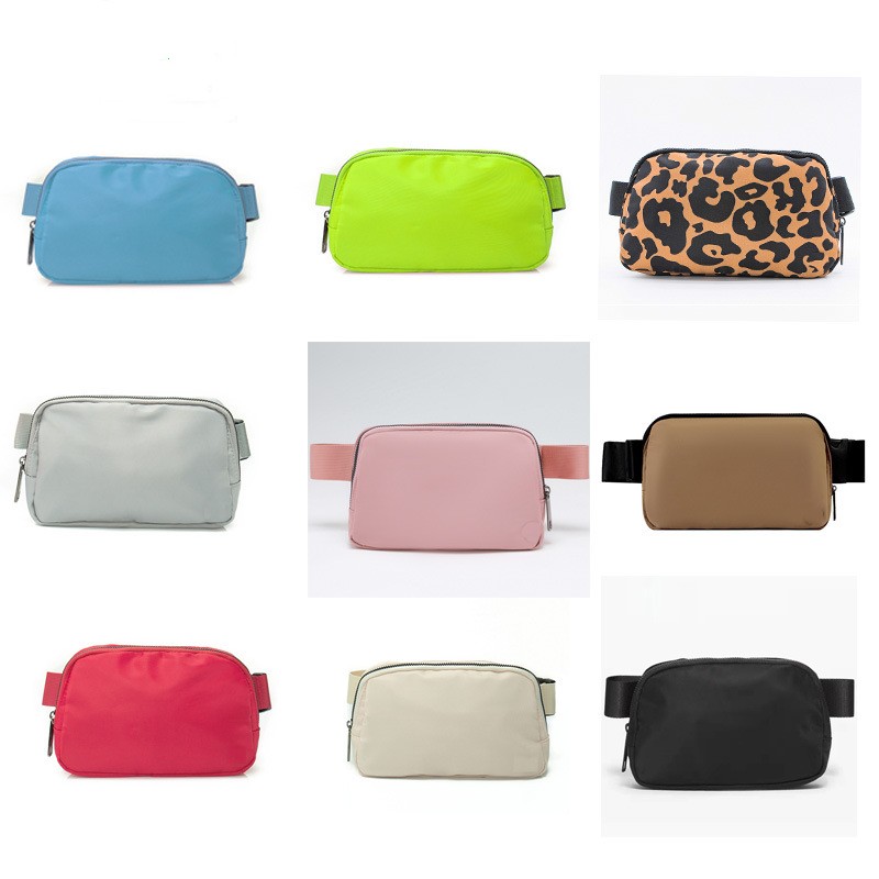 Sacs de ceinture de luxe Lulu Fanny Pack Sacs de ceinture en nylon LU LU Sacs de taille en polaire Yoga Bandoulière Bum Sac Étanche Femmes Titula