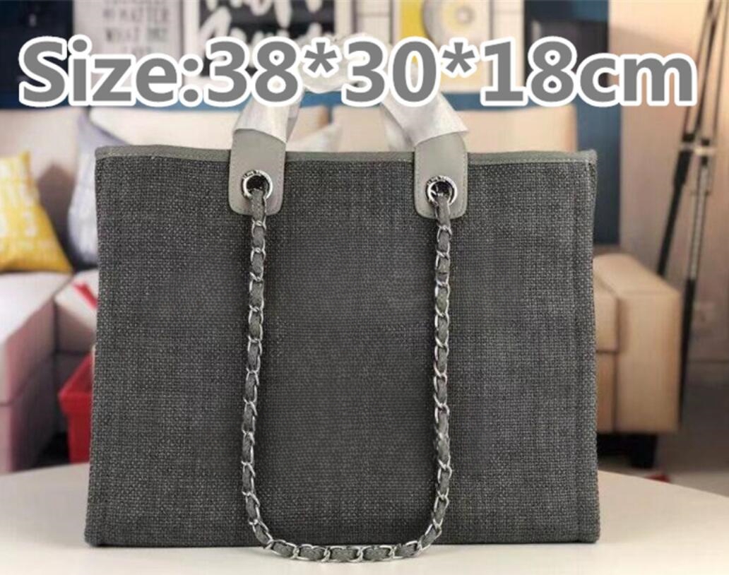 Dupe cha-nel sac à provisions sacs fourre-tout de luxe femmes Denim jean sac à main créateur de mode avec chaîne de levage