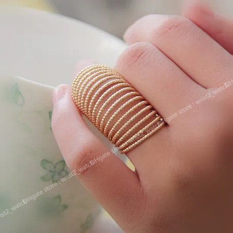 R136 Free Shipping New Vintage Alloy Long Spring Finger Rings Jewelry wholesale Fashion JewelryRings vintage spring ring free fashion ring
