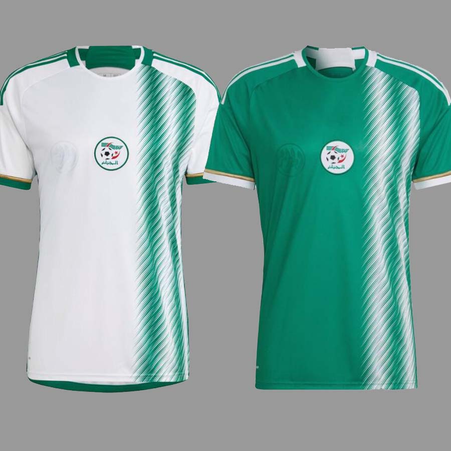 

maillot Algerie 2022 2023 Soccer Jersey Player Version Fans Algeria ATAL DELORT 22 23 BENNACER football shirt kits MAHREZ FEGHOULI uniforms men kids equipment, 22 23 home jersey