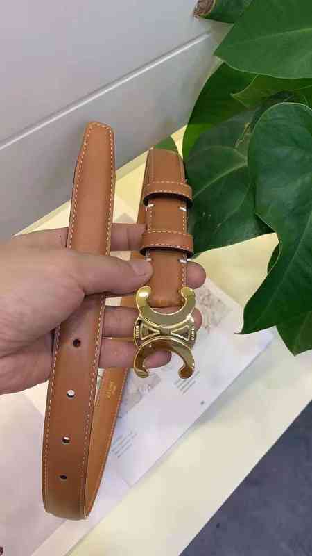 

Belts designer Net red recommended double-sided cow leather with copper buckle triumphal arch belt women's fashion versatile clothing accessories Belts, Black