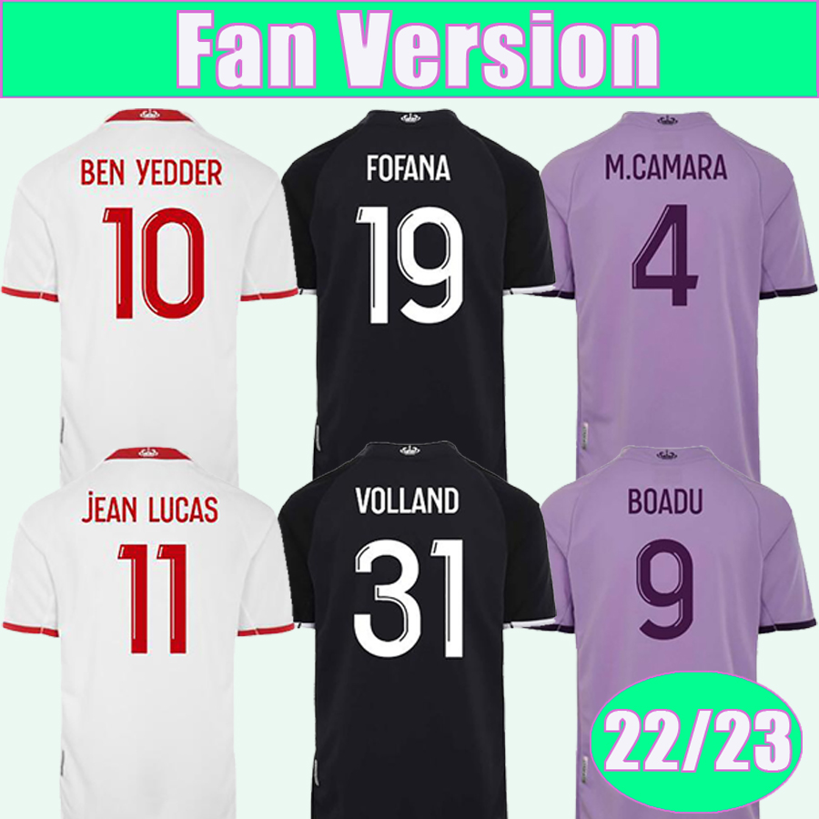 

22 23 AS MONACO Mens Soccer Jerseys BOADU BEN YEDDER GOLOVIN MINAMINO FOFANA VOLLAND EMBOLO GELSON. M Home Away 3rd Football Shirt Short Sleeve, Qm8543 22 23 home no patch