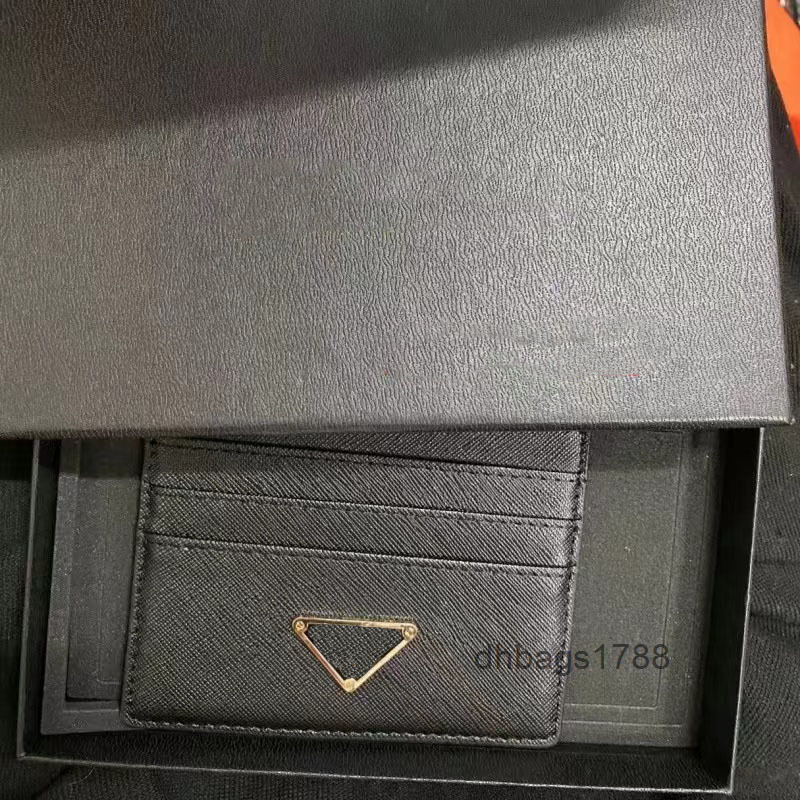 Card Holders 2022 Classic Luxury Bag Men's Wallet Bag Cross Seven card slots Brand Leather Hand Hold with Box