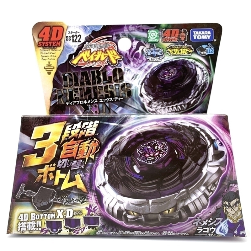 

Spinning Top TOMY BEYBLADE METAL FUSION BB122 4D NEMESIS X DLauncher 220830