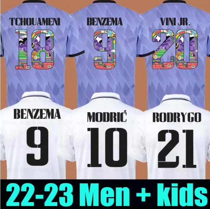 

2023 BENZEMA soccer jersey Limited Edition 22 23 football shirt Real Madrids CAMAVINGA MODRIC VALVERDE camiseta men kids 2021 2022 uniforms VINI JR TCHOUAMENI, 22/23 third