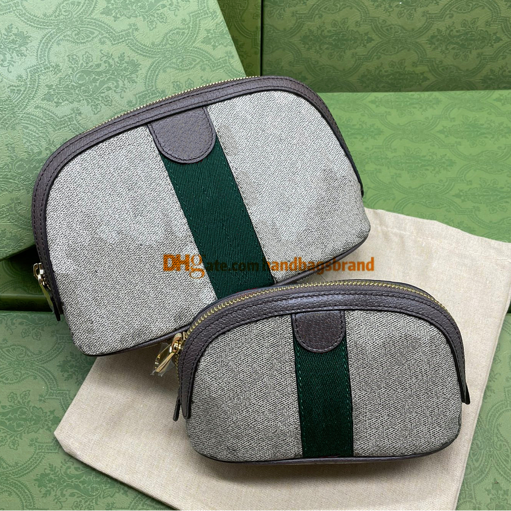 

625551 Top quality Ophidia Womens shell Cosmetic Bags luxury Designer Makeup Bag Leather Toiletry wash bag Pouch Fashion women Make Up Travel Handbags Purses, Small size w17xh10xd6cm