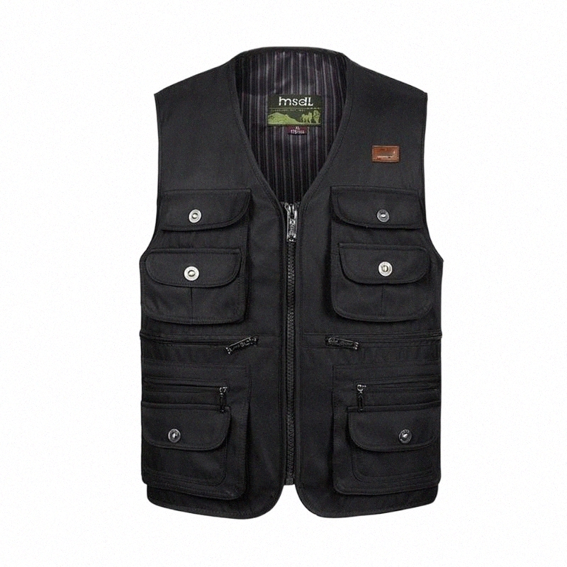 Men's Vests men's Vests Male Summer Thin Multi Pocket Vest Pographer Outerwear Tool 3 Colors Sleeveless Jacket Waistcoat For Men With M-image-797903285